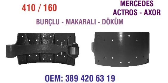 FREN PABUCU DÖKÜM MERCEDES 16 CM