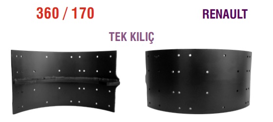 FREN PABUCU 360/170 RENAULT TEK KILIÇ