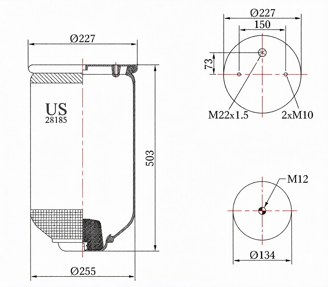 SÜSPANSİYON KÖRÜĞÜ LASTİK 28185 P  