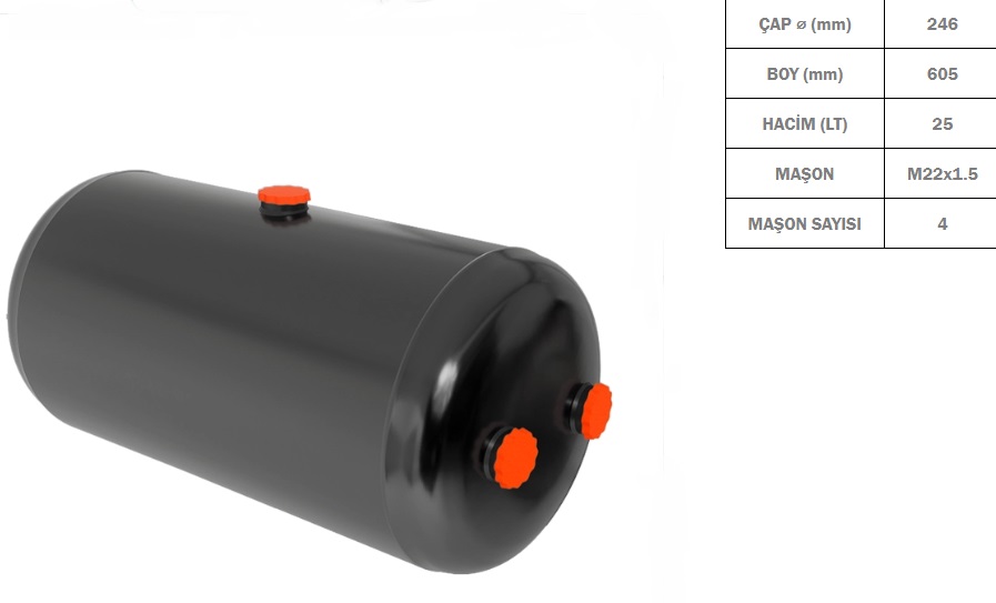 HAVA TÜPÜ 25 LT.246*605 MAN-İVECO-SCANİA
