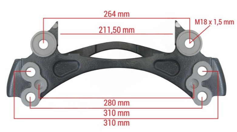 ROR DİNGİL 19,5'' KALİPER TAŞIYICI