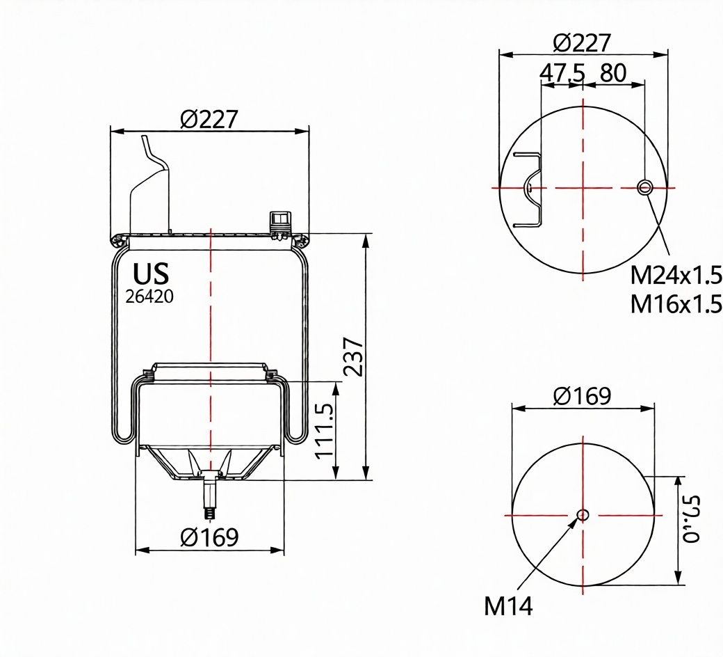 SÜSPANSİYON KÖRÜĞÜ KOMPLE 26420 K  