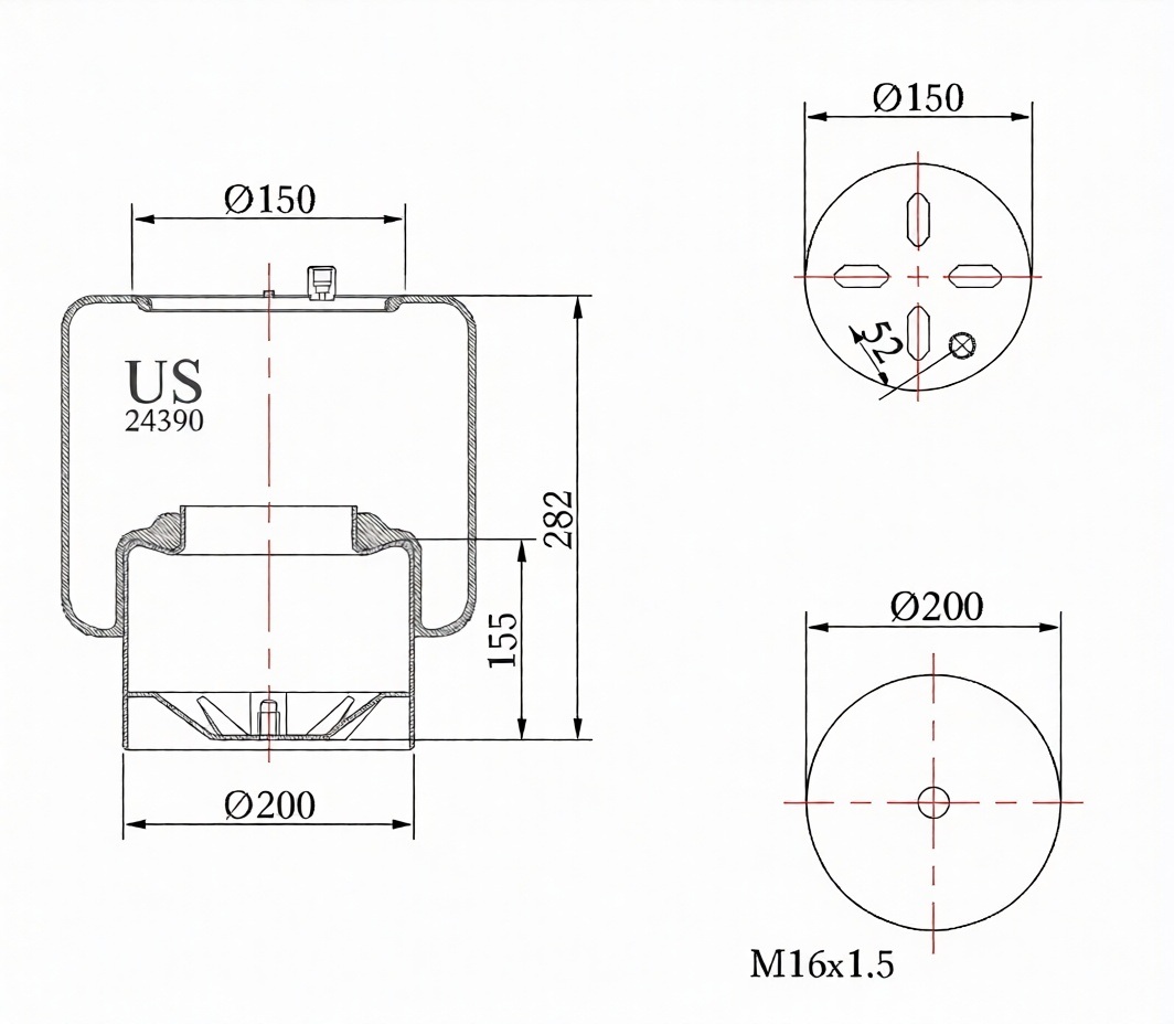 SÜSPANSİYON KÖRÜĞÜ KOMPLE 24390 K1 