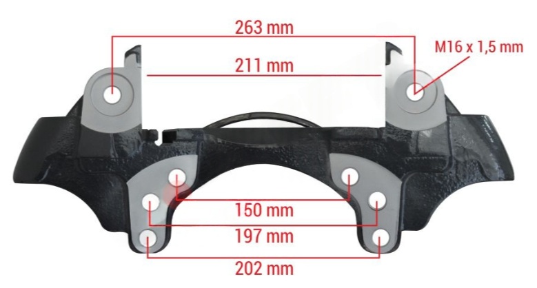 WBC KALİPER TAŞIYICI VALX AXLE (SOL)