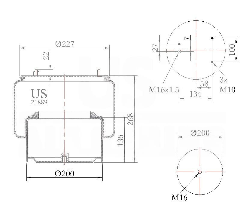 SÜSPANSİYON KÖRÜĞÜ KOMPLE 21889 K  