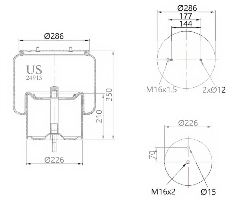 SÜSPANSİYON KÖRÜĞÜ KOMPLE 24913 K01  