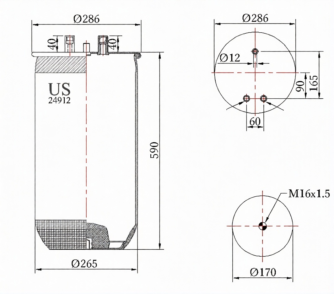 SÜSPANSİYON KÖRÜĞÜ LASTİK 24912 P  
