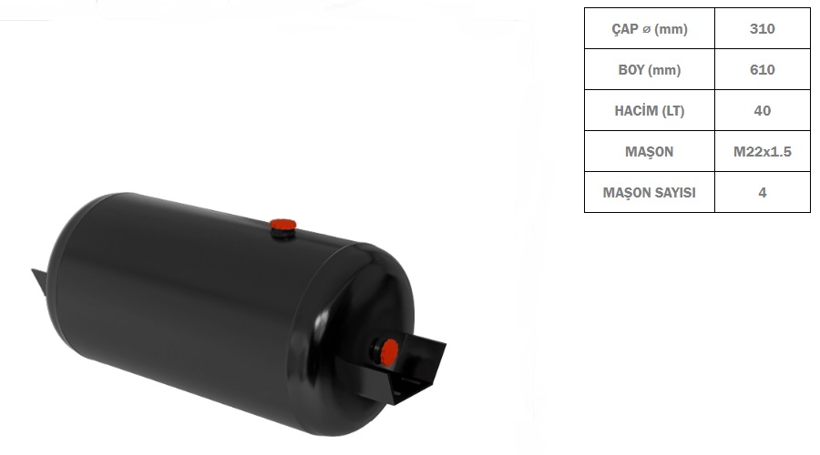 HAVA TÜPÜ 40 LT 310*610 YM.FORD APARATLI 