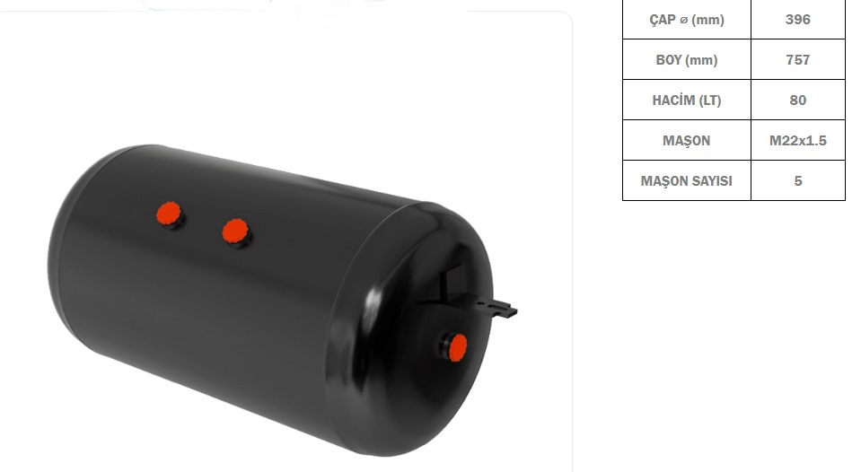 HAVA TÜPÜ 80 LT TIRSAN-SCHMİTZ