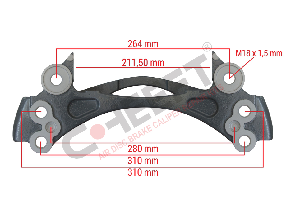 ROR DİNGİL 19,5'' KALİPER TAŞIYICI