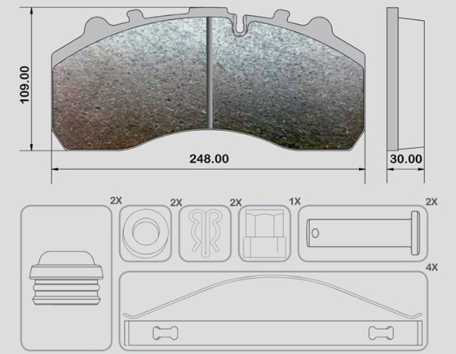 DİSK BALATA MERC.29087 FRAS-LE