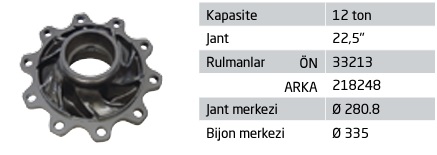 ÖZKOÇ PİLOT BİLYA ARASI 57 MM BİLYA 120/147 (4629)